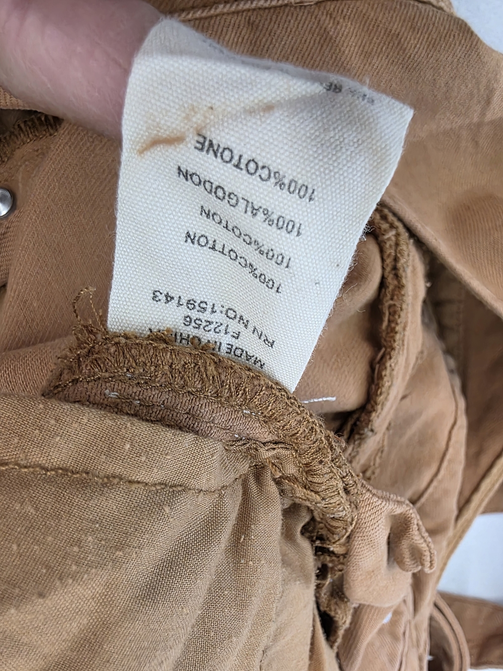 FRNCH Paris Denim Caramel Tan Cotton Overall Jumpsuit with Adjustable Straps - Picture 9 of 12